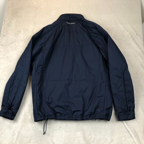 Under Armour Mens Windbreaker Jacket Large Navy Full Zip Outdoors High Neck - Picture 11 of 11